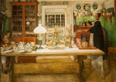Getting Ready for a Game by Carl Larsson